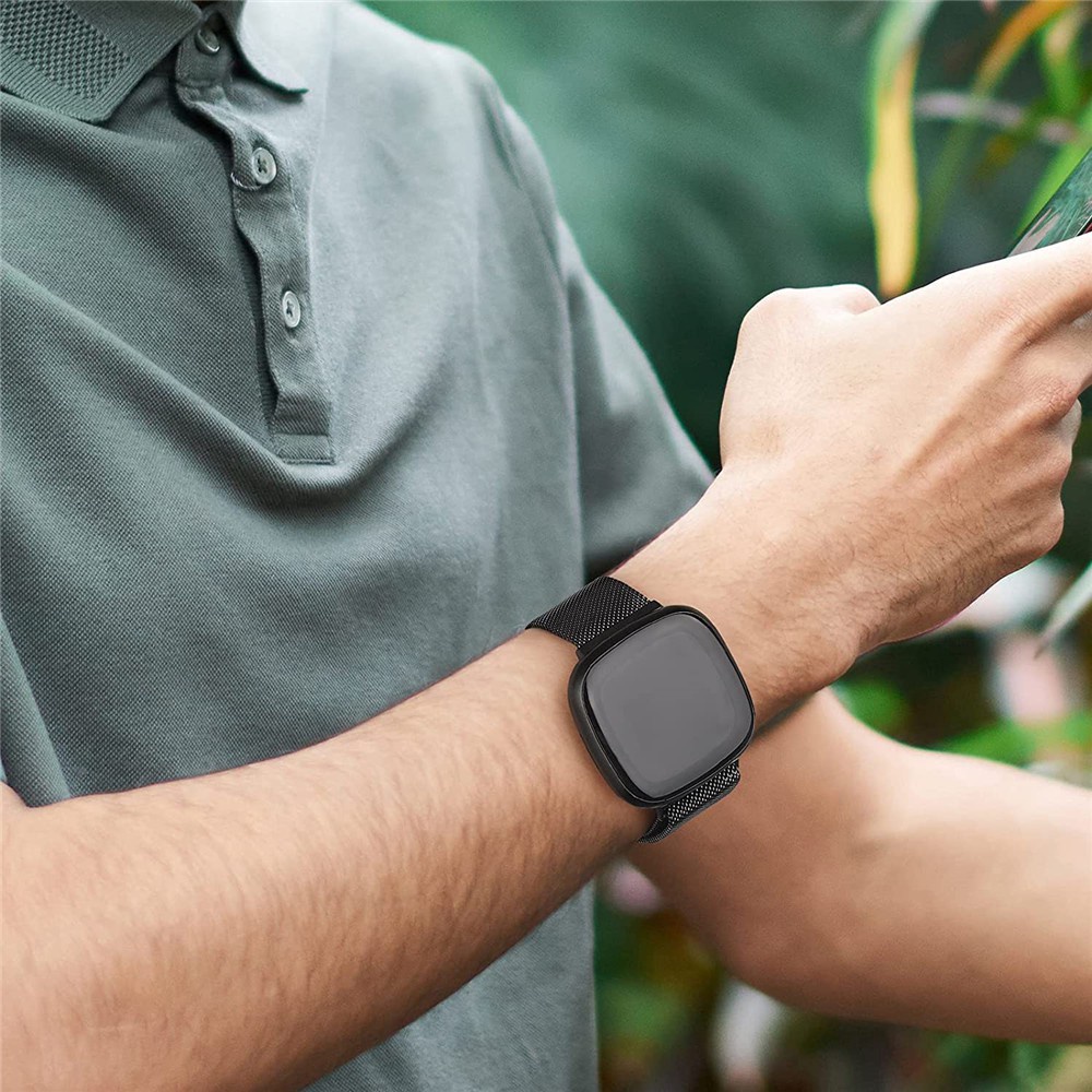Dây đeo inox Milanese cho đồng hồ thông minh Versa 3 / Fitbit Sense