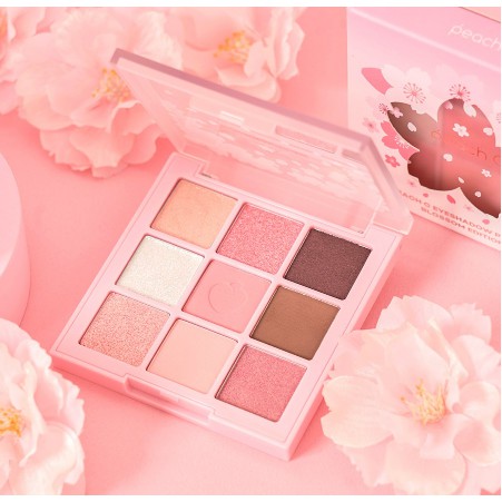 [PHIÊN BẢN GIỚI HẠN][Blossom Edition] Bảng Phấn Mắt 9 Màu Siêu Xinh Peach C Eyeshadow Palette Blossom Edition 66g