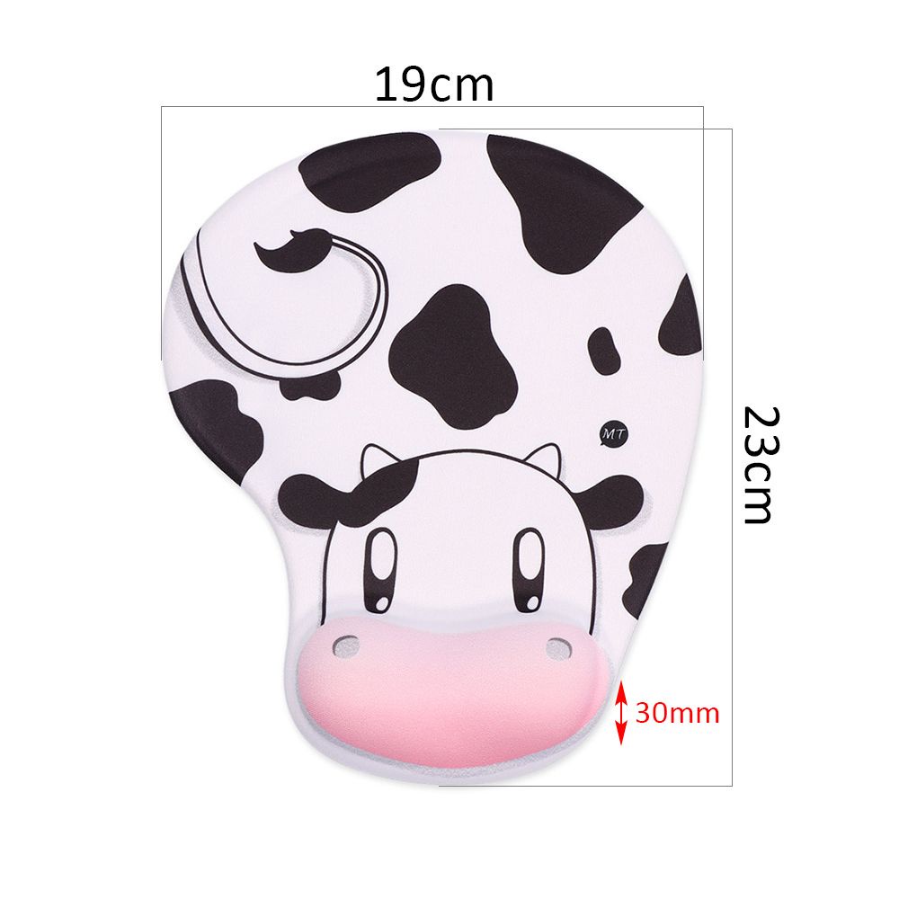 Miếng lót chuột mềm mại chống trượt có đệm cổ tay dày dặn họa tiết hoạt hình dễ thương