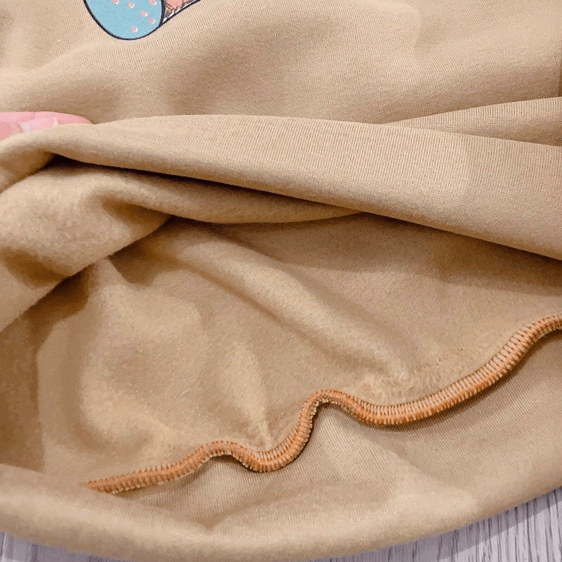 Áo Hoodies Nữ Chui Đầu Nón 2 Lớp Hình In Gấu Đẹp Form Rộng Mặc Thoải Mái [NEW UNISEX]