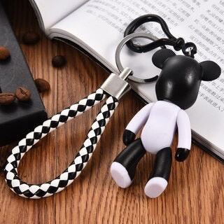 Móc gấu nhựa cute treo balo túi xách  bearbrick silicon dễ thương