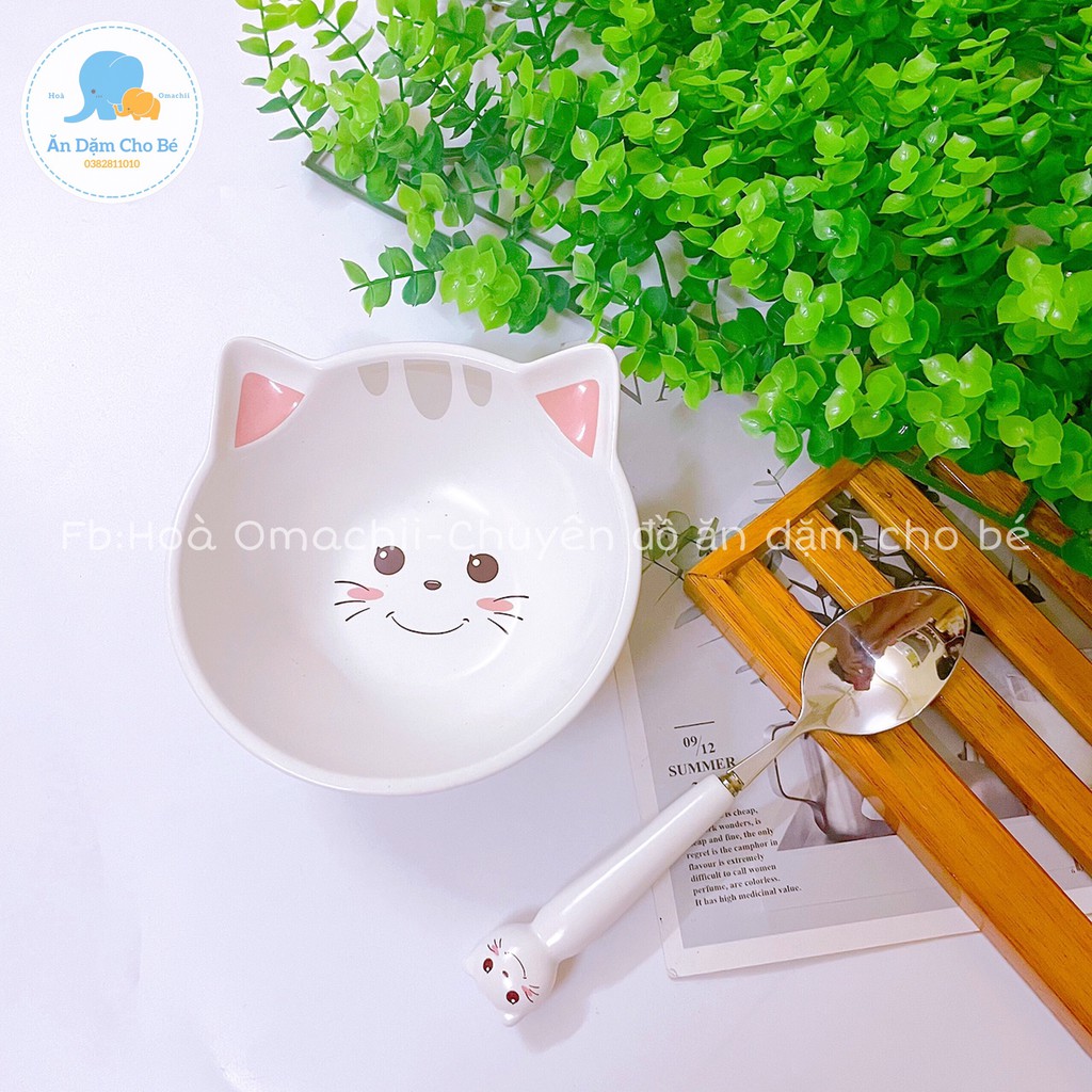 Thìa Inox Hình Thỏ Hồng, Cún Vàng, Mèo Trắng, Sóc Nâu Siêu Cute Cho Bé