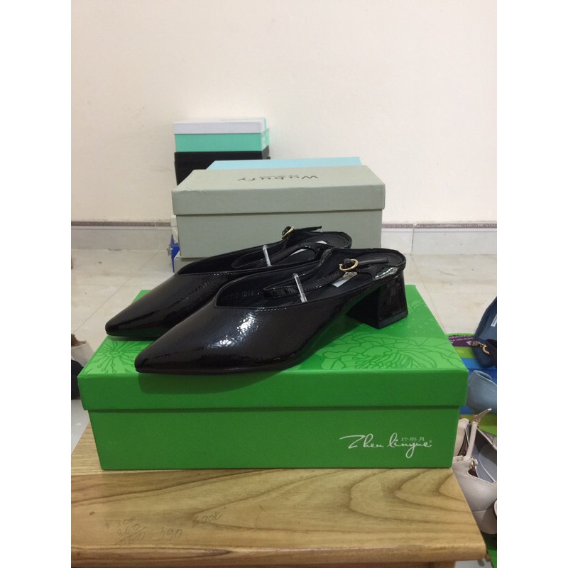 Giày sục đen   đx