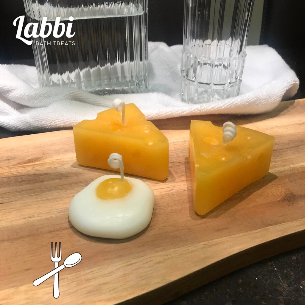 Cheese &amp; Egg CANDLES [Labbi] Nến trang trí / Candle