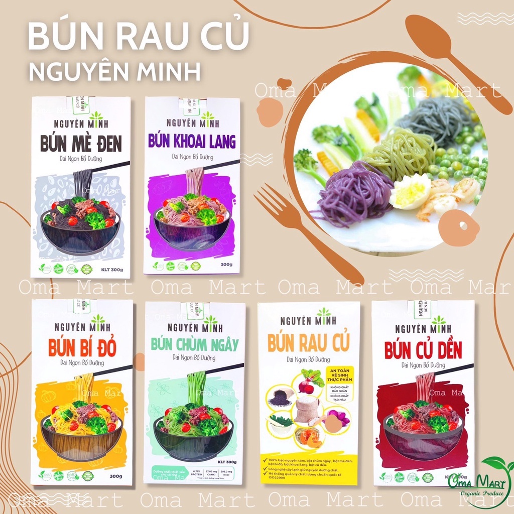 Bún rau củ gạo lứt Nguyên Minh 300g