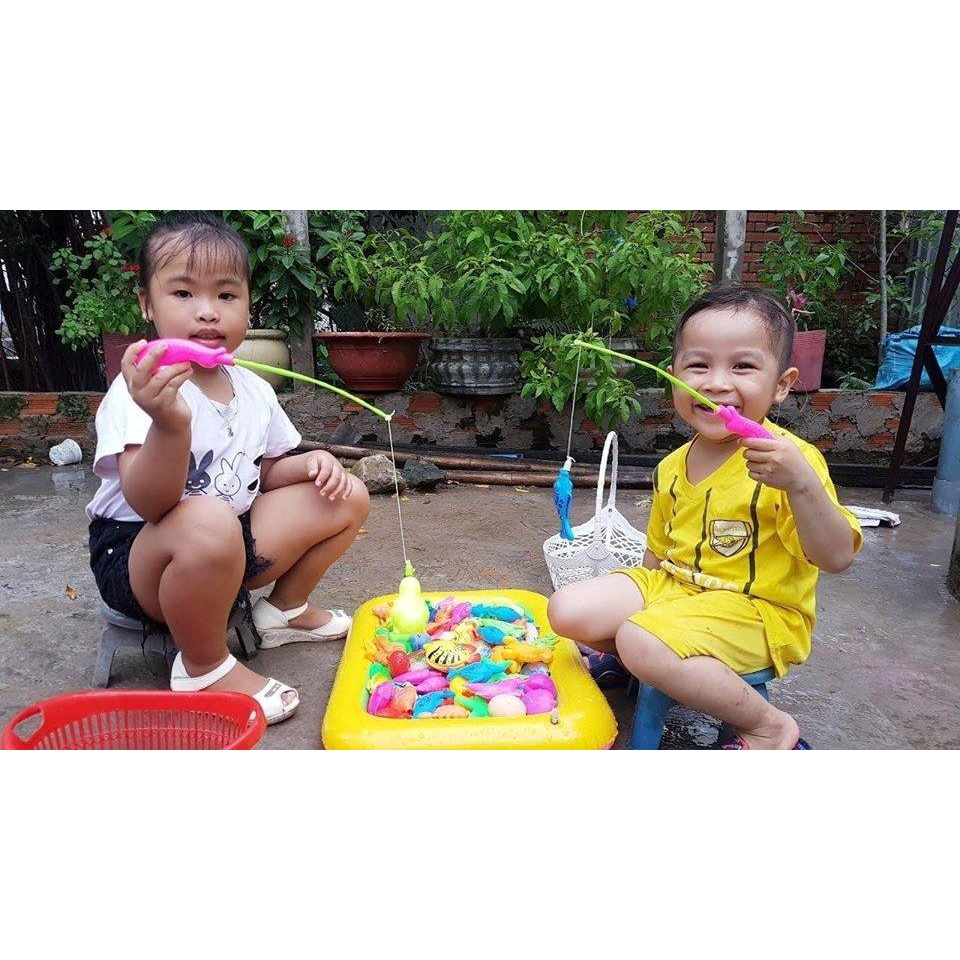 Bộ đồ chơi bể phao câu cá cho bé- THINGKIDS