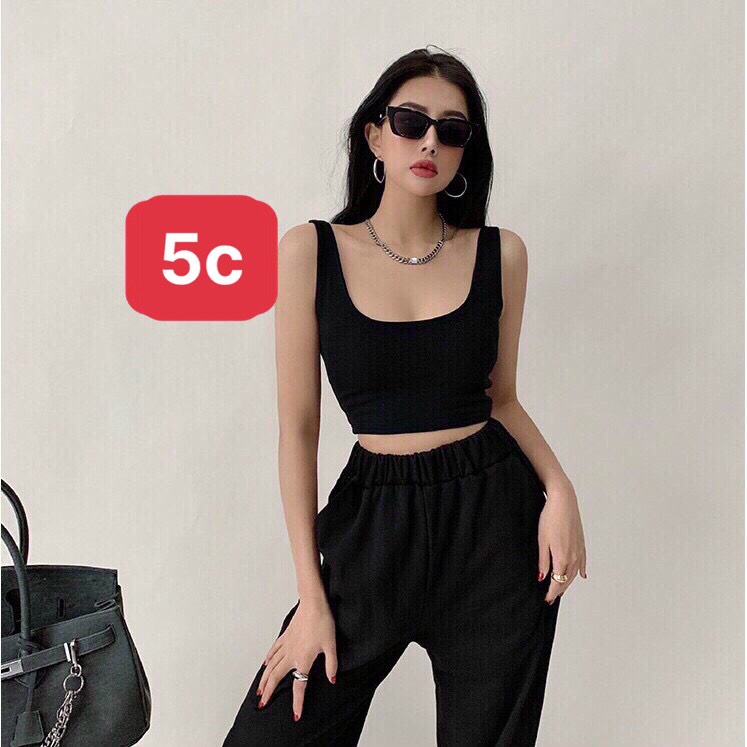 [Mã TOPMAY giảm đến 25k đơn 150k] ÁO SÁT NÁCH BA LỖ CROPTOP A4-SNN - Áo hai dây to cổ vuông | BigBuy360 - bigbuy360.vn