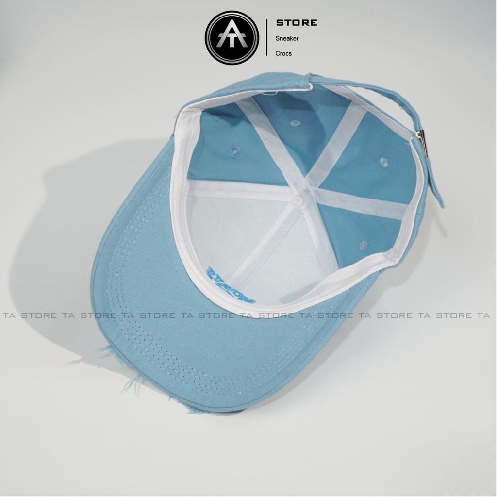 Mũ Lưỡi Trai Nón Kết Thêu Chữ LA Rách Tua Rua Chất Kaki Form Unisex Nam Nữ Phong Cách Cá Tính Hàng Loại Xịn