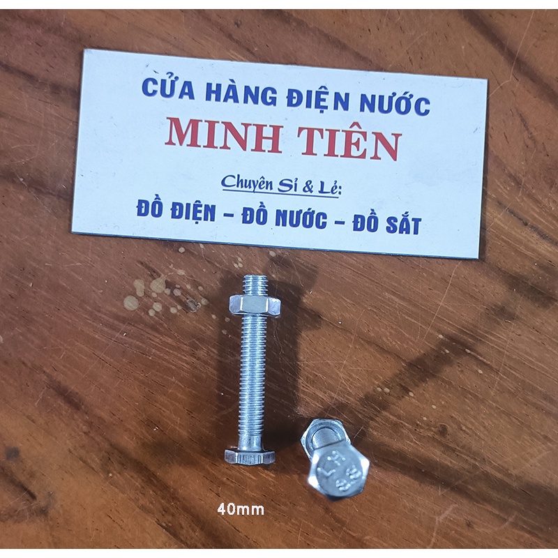 Bù lon, Bulon con tán 6 ly kích thước 6x20, 6x30, 6x40, 6x50, 6x60