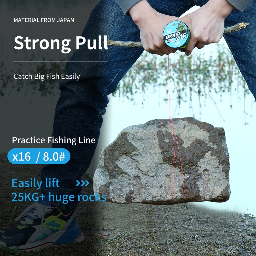 Bingolife Câu Cá Biển x12 x16 Dây Bện Dày PE Dòng Chính Câu Cá Ngừ Bằng Thuyền Thu Hút 100m