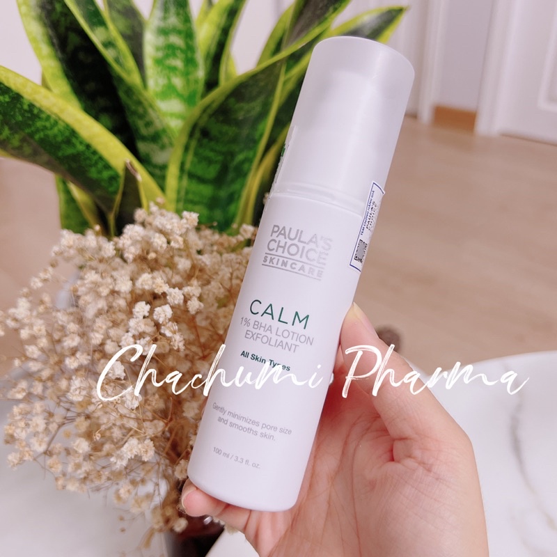 Tẩy da chết 1% BHA Paula’s Choice Calm Redness Relief Lotion Exfoliant 100ml dịu nhẹ phù hợp cho da nhạy cảm