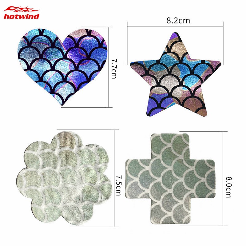 Áo ngực dán hình vảy cá đính sequin phong cách quyến rũ dành cho nữ