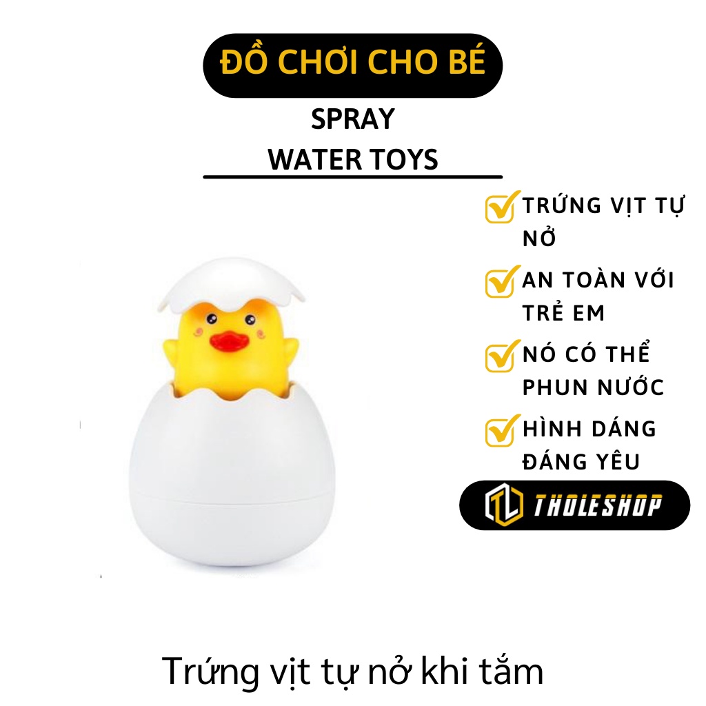 Đồ Chơi Nhà Tắm - Vịt Con Tự Nở Phun Nước Cho Bé Thích Thú Tắm, Không Sợ Nước 4924