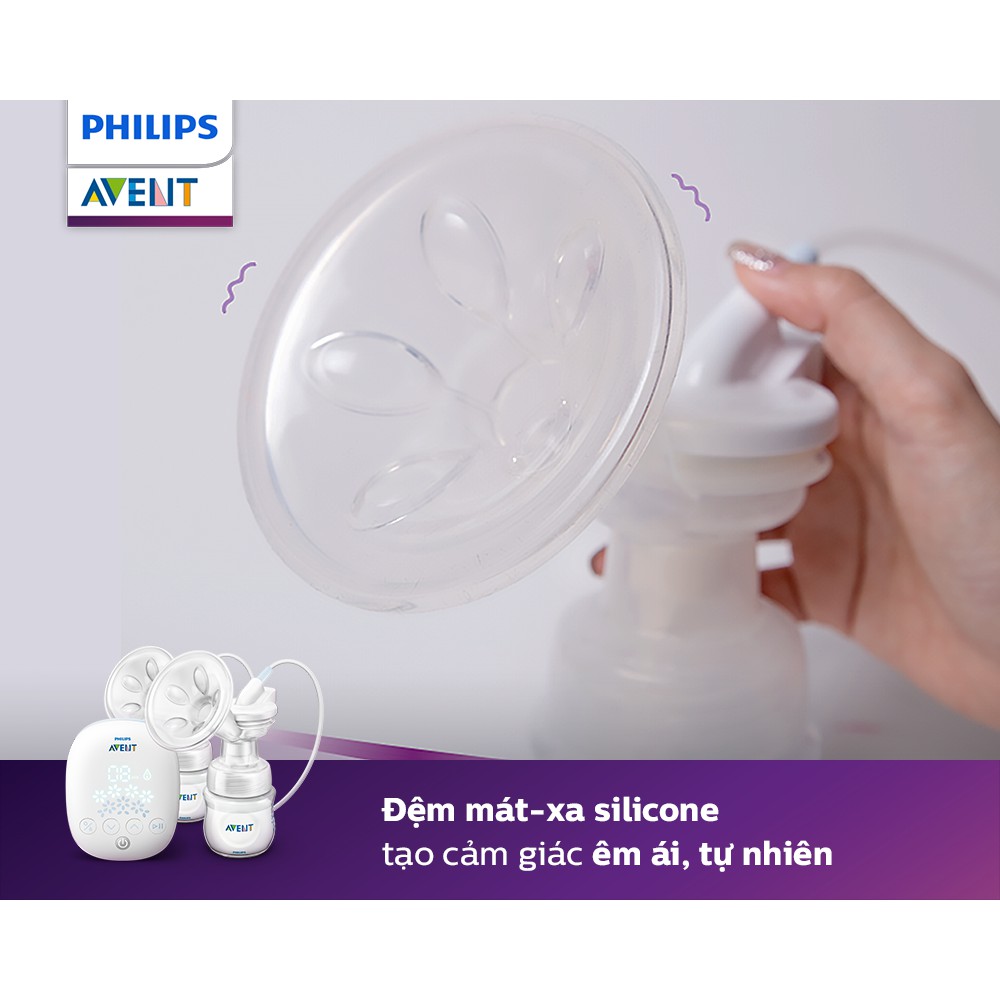 Máy Hút Sữa Điện Đôi Philips Avent Hoa Tuyết SCF303/01