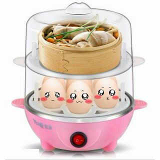 Máy hấp thức ăn và luộc trứng 2 tầng siêu tốc
