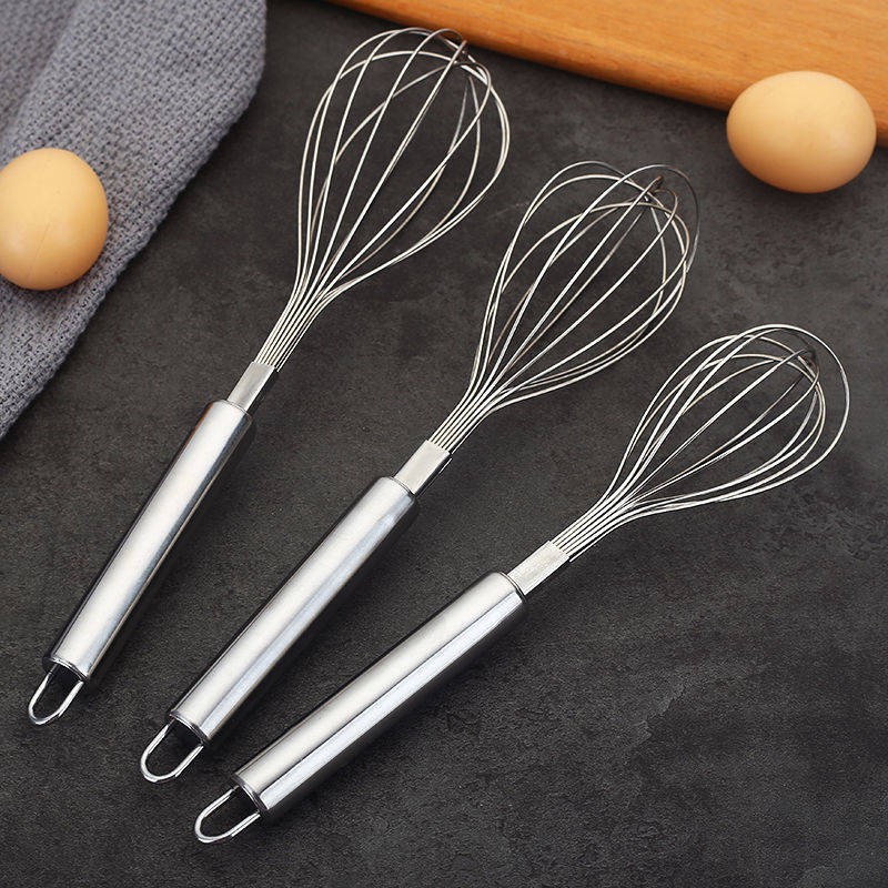 Hướng dẫn sử dụng Thép không gỉ Eggbeater Hỗn hợp tại nhà Cơm trứng Cake Cream Hairpin Kitchen Baking Tool