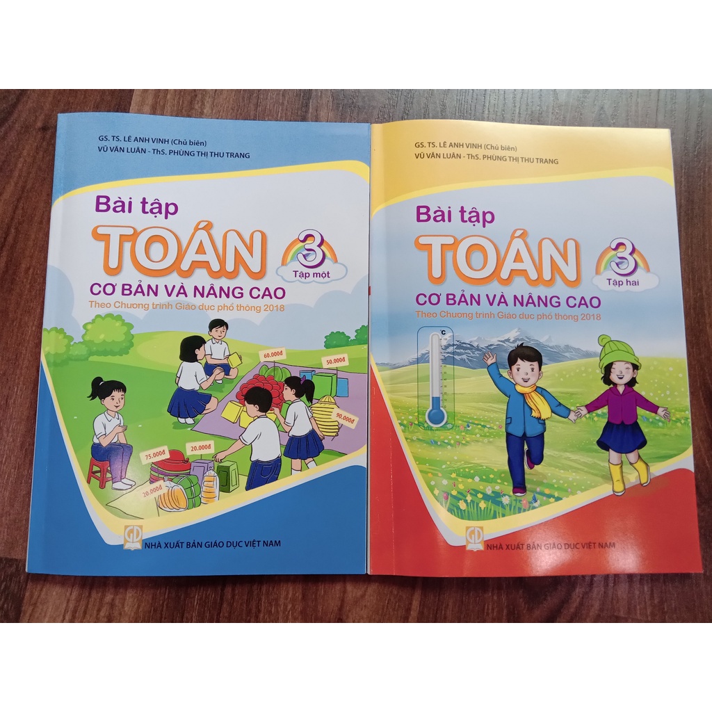 Sách - Combo 2 cuốn Bài tập Toán 3 cơ bản và nâng cao (Theo Chương trình Giáo dục phổ thông 2018)