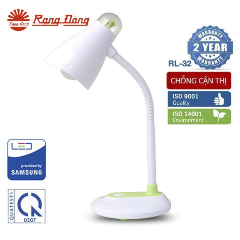 Đèn học để bàn chống cận Rạng Đông, ánh sáng trắng chống mỏi mắt, chip Samsung siêu bền, tiết kiệm điện