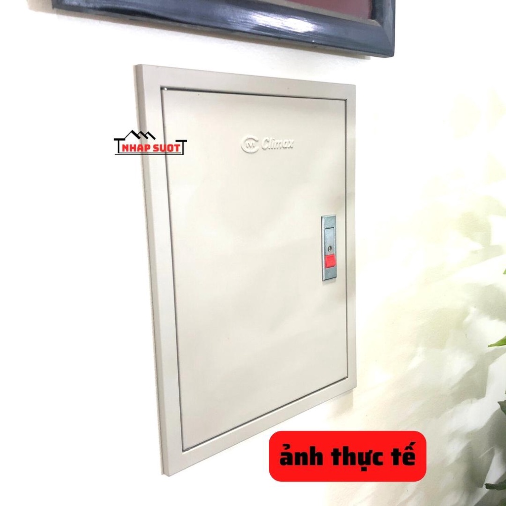 Tủ điện âm tường Climax sắt sơn tĩnh điện, tôn dầy 1,0mm, có thể tháo rời nắp, tủ điện chìm có nhiều kích thước