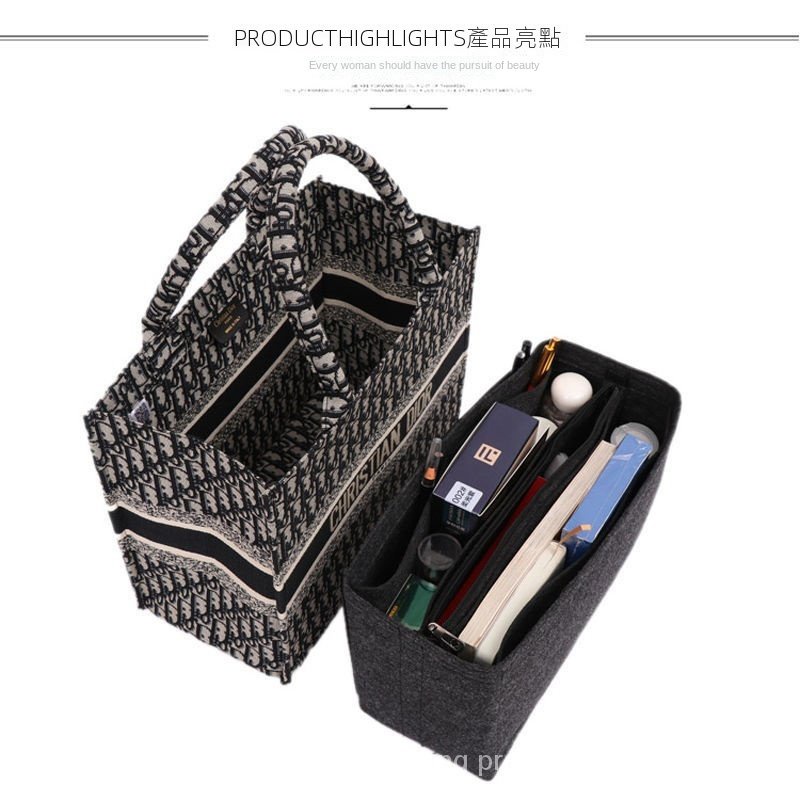 Túi lót bên trong túi xách có khóa kéo phong cách cổ điển cho nữ