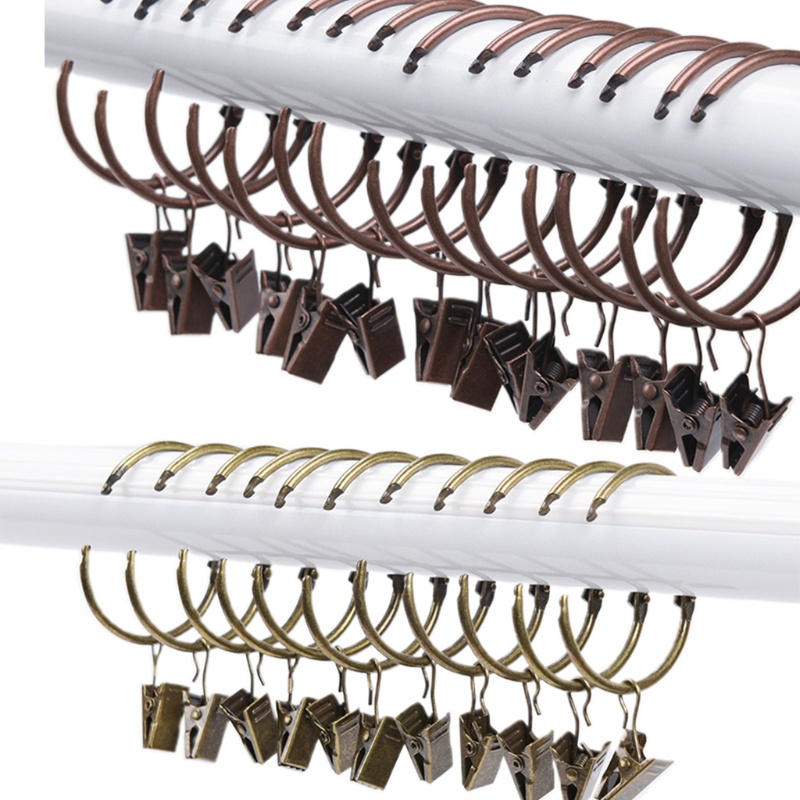 Set 20 Vòng Kẹp Rèm Cửa Nhà Tắm Chuyên Dụng