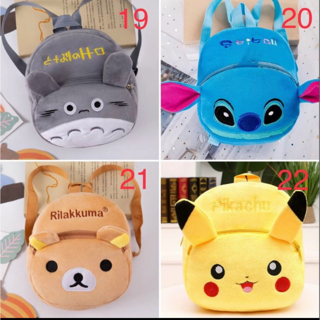 Balo Nhung Mịn Cho Bé Trai Bé Gái Học Mẫu Giáo