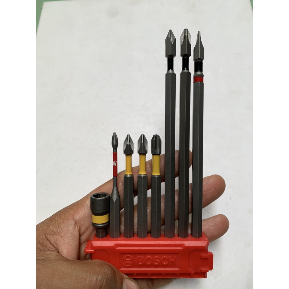 Bộ mũi vít PH1 - PH2 - PH3 - SL8 - mũi vít điện tử - đầu bắn tôn chính hãng có từ