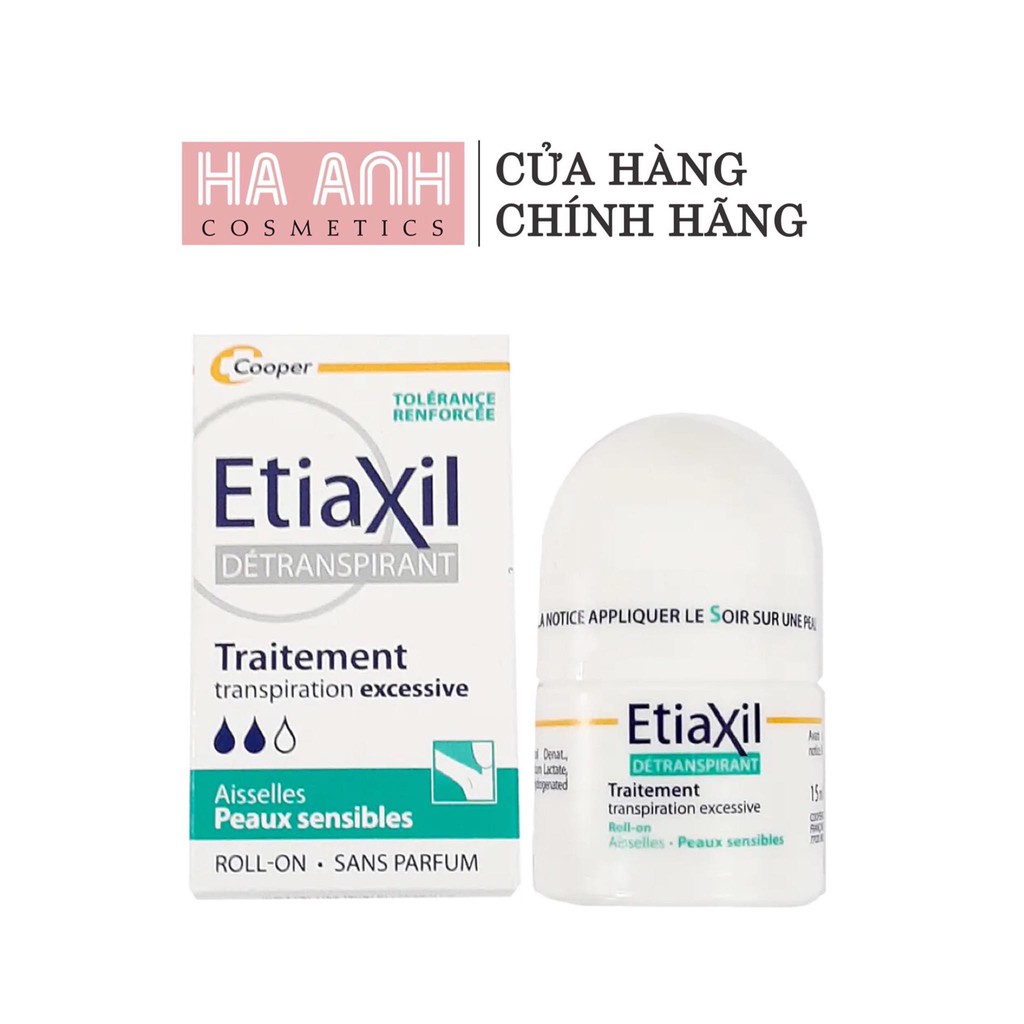 Lăn Đ-ặ-c T-r-ị Khử Mùi Etiaxil Aisselles Sensibles 15ml