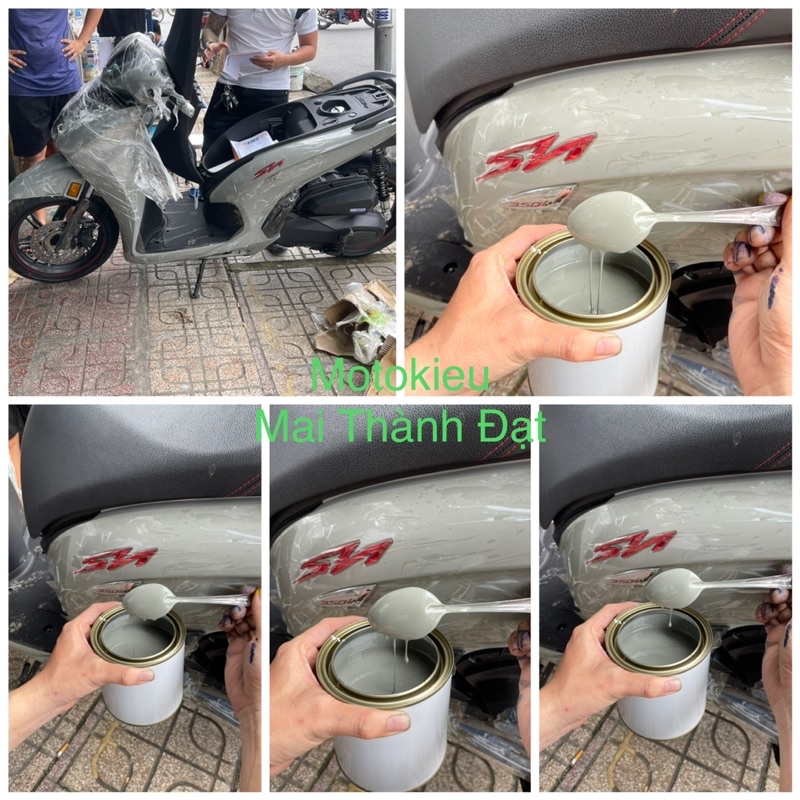 Sơn Màu Xám Xi Măng sh350i 2021 ( sơn oto, xe máy )MotokieuMaiThànhĐạt