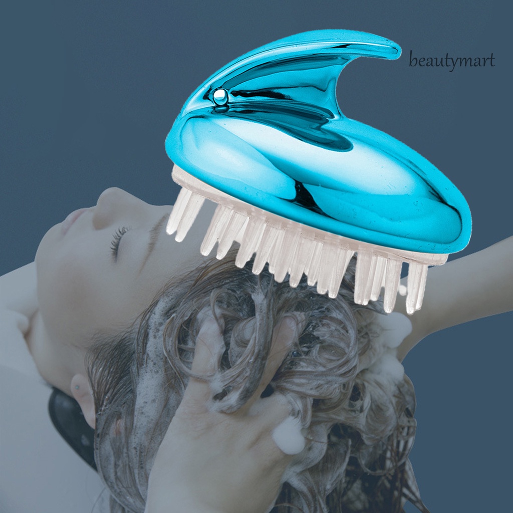 [Hàng mới về] Lược gội mát xa da đầu nhỏ gọn thiết kế răng lược silicon mềm mại chăm sóc làn da tiện dụng spa/tại nhà