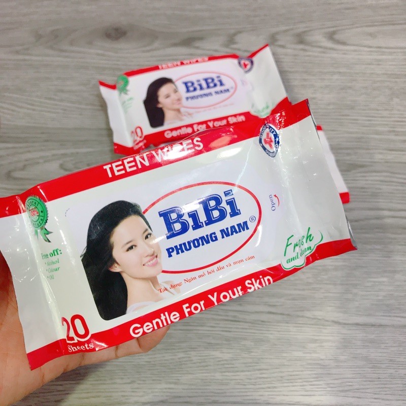 khăn ướt bỏ túi BiBi phương nam