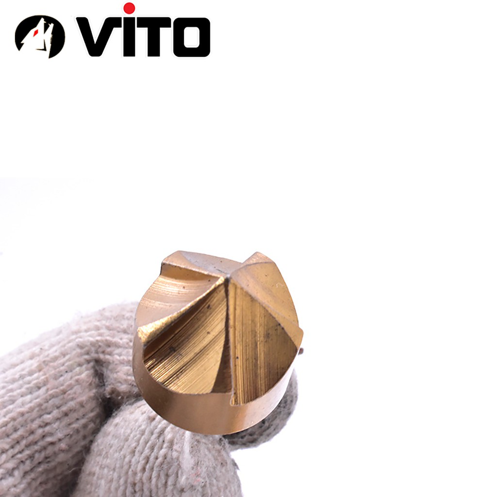 Bộ 6 Mũi Doa Âm Miệng Lỗ Bắt Âm Vít 5 Lưỡi Phay VITO Phủ Titanium 6-19mm Chuôi Lục Giác