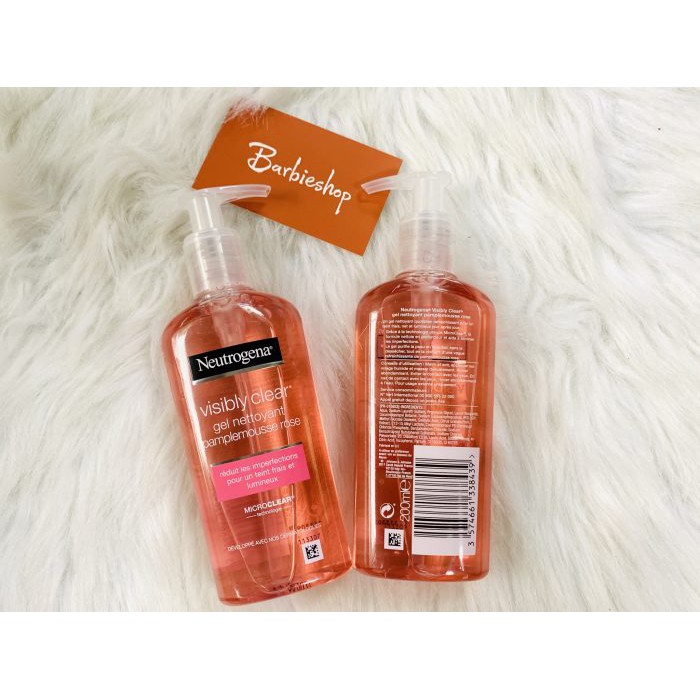 Sữa Rửa Mặt NEUTROGENA Visibly Clear Rose Gel  200ML + Sữa Tắm NEUTROGENA Rainbath 473ml