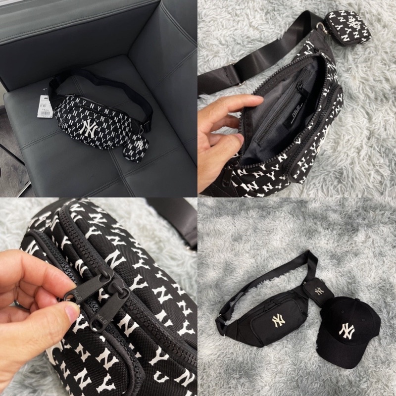 (hàng sẵn chuẩn 1:1)(ảnh thật) Túi bao tử m/ lb Monogram Waist Black hàng chuẩn 1:1