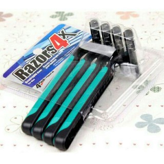 Set 4 cây cạo râu kèm lưỡi dao