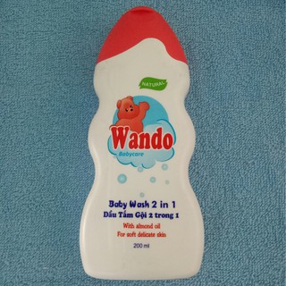 Dầu tắm gội 2in1 Wando chai 200ml