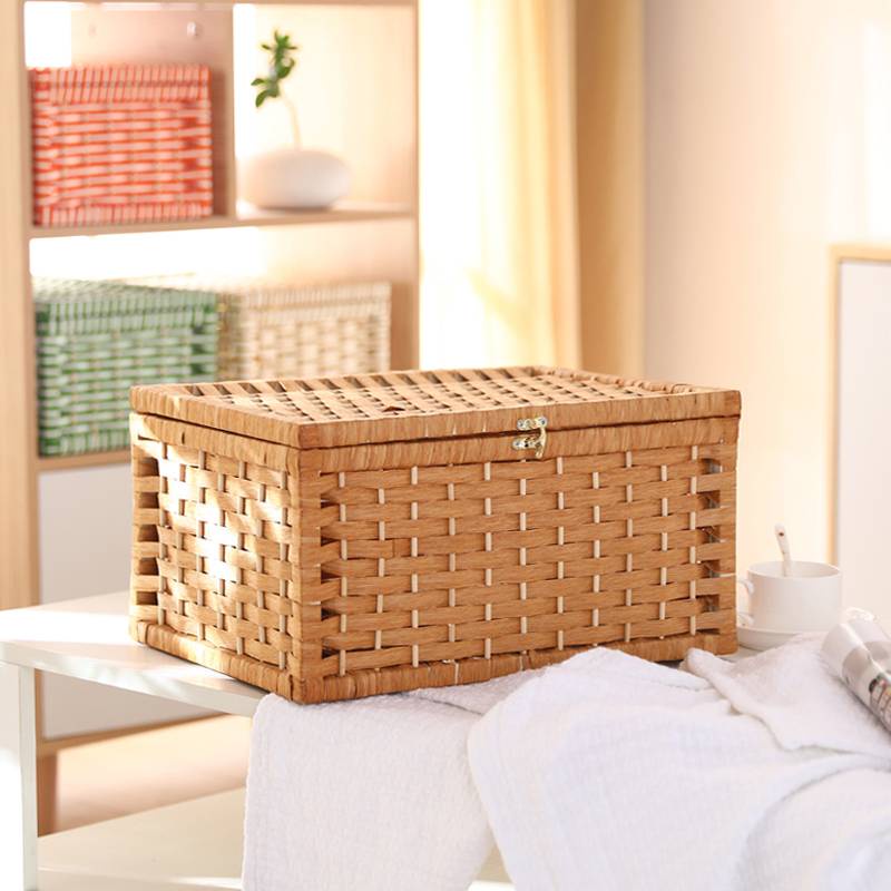 🔥🔥🔥Hộp Mây Đựng Đồ Có Nắp Đậy Phong Cách Bắc Âu