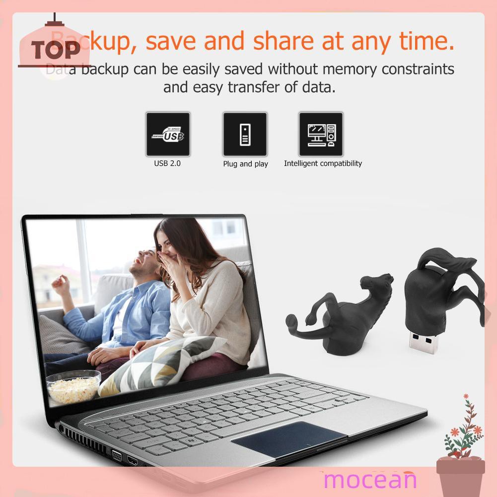 Usb 2.0 Mocean Hình Chú Ngựa Đen Cho Laptop / Máy Tính | BigBuy360 - bigbuy360.vn