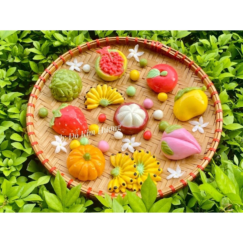 BỘ 8 KHUÔN LÀM RAU CÂU- BÁNH ĐẬU XANH TRÁI CÂY