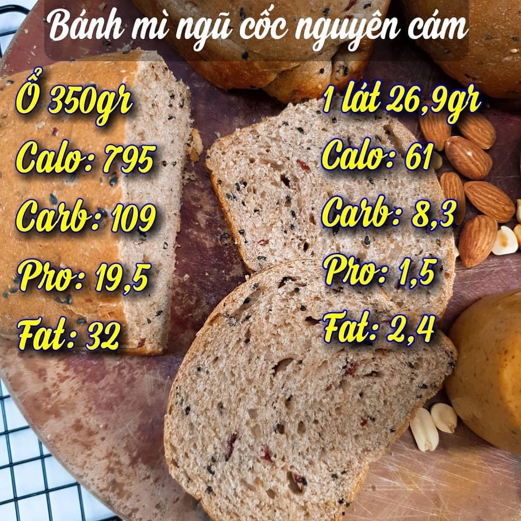 Bánh mì yến mạch tự làm Bếp Của Mẹ ONICI set nguyên liệu thành phẩm 4 ổ 220gr