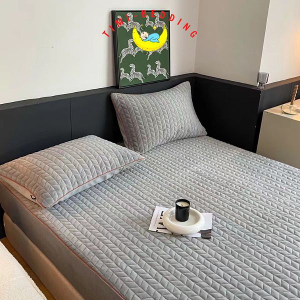 Ga gối nỉ nhung sữa mẫu mới năm 2022 mềm mại, êm ái và sang trọng - Timibedding