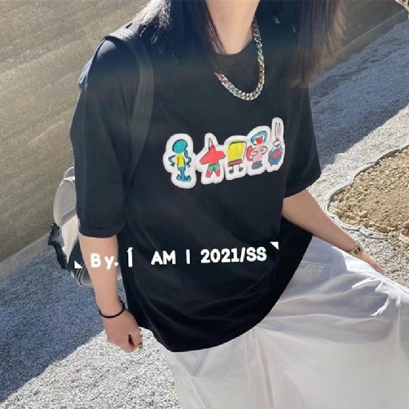 ÁO THUN HOẠT HÌNH SKU09,FROM RỘNG TAY LỠ ,CHẤT LIÊU DÀY DẶN KHÔNG XÙ LÔNG | BigBuy360 - bigbuy360.vn