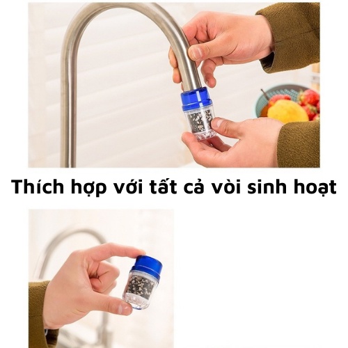 Đầu lọc nước tại vòi than hoạt tính loại bỏ cặn bẩn GD119