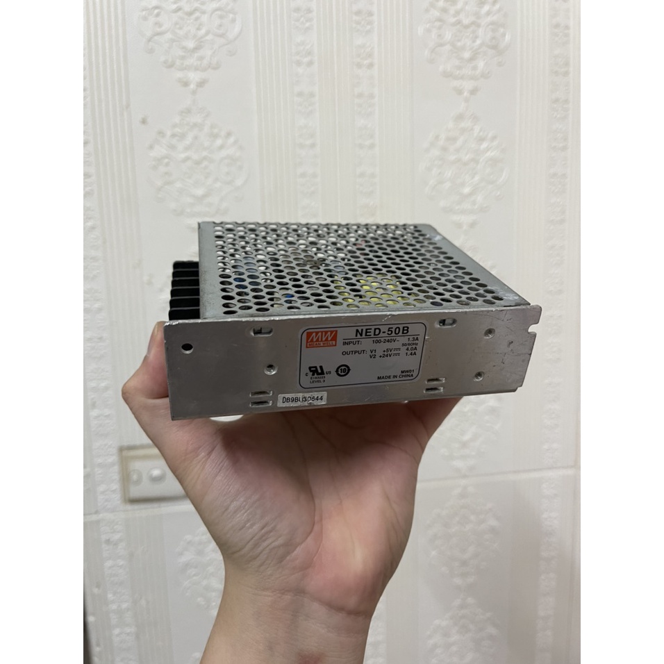 Nguồn tháo máy MEANWELL NED-50B 2 đầu ra 5V 24V công suất 50W