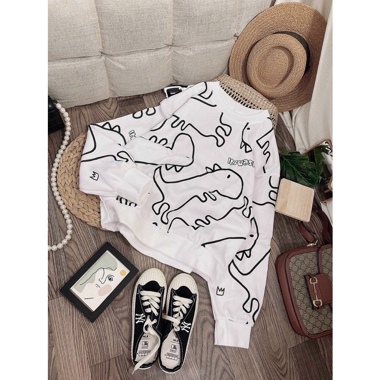 Áo Sweater khủng long from cực to 75kg