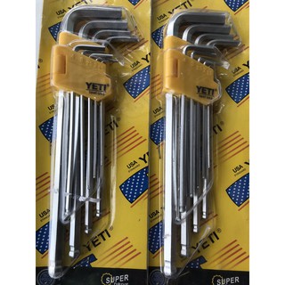 Bộ lục giác bi yeti 9 cây - yt9