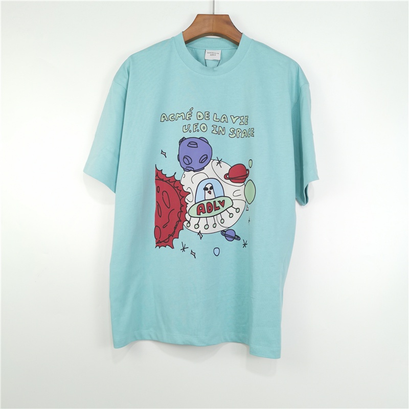 Hot ITEM Adlv Áo Thun Cotton Cổ Tròn Unisex