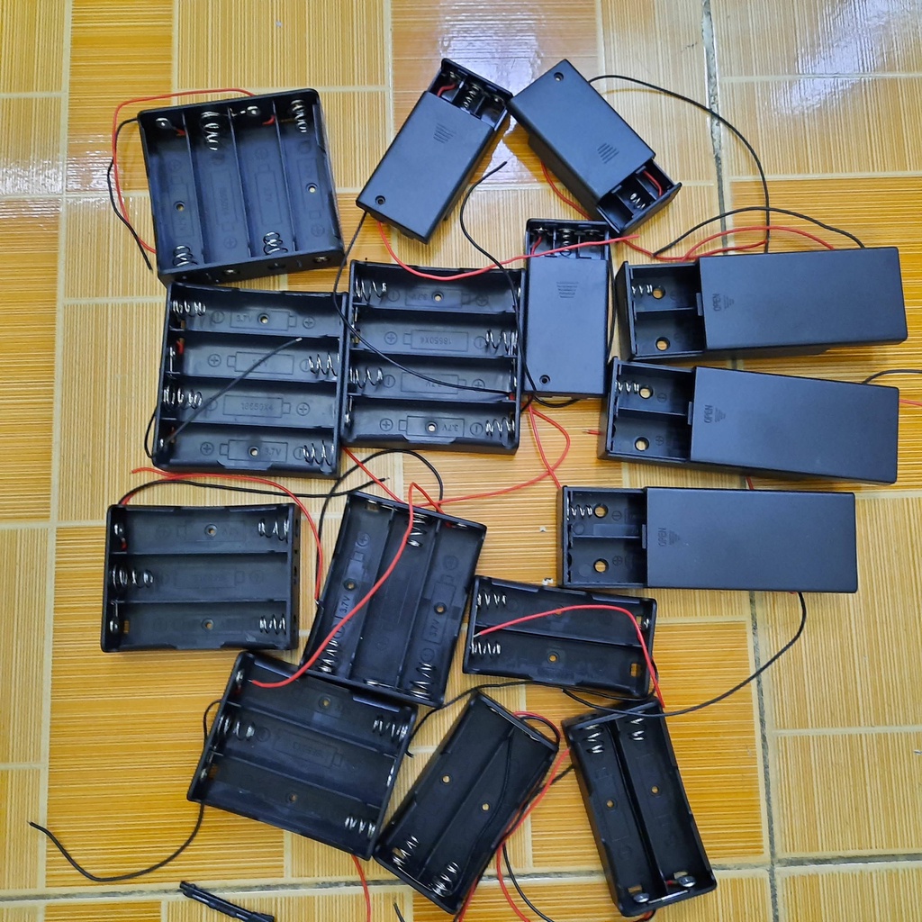 Đế ghép pin 18650 các loại 1/2/3/4 Pin mắc nối tiếp thành pin 1S 2S 3S 4S