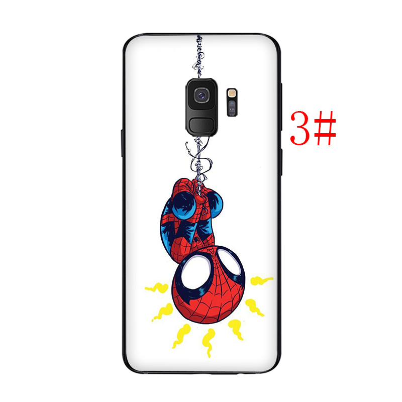 Ốp điện thoại silicon dẻo in hình truyện tranh Marvel SpiderMan T114 cho Samsung S7 Edge S8 S9 S10 Lite Plus S10E