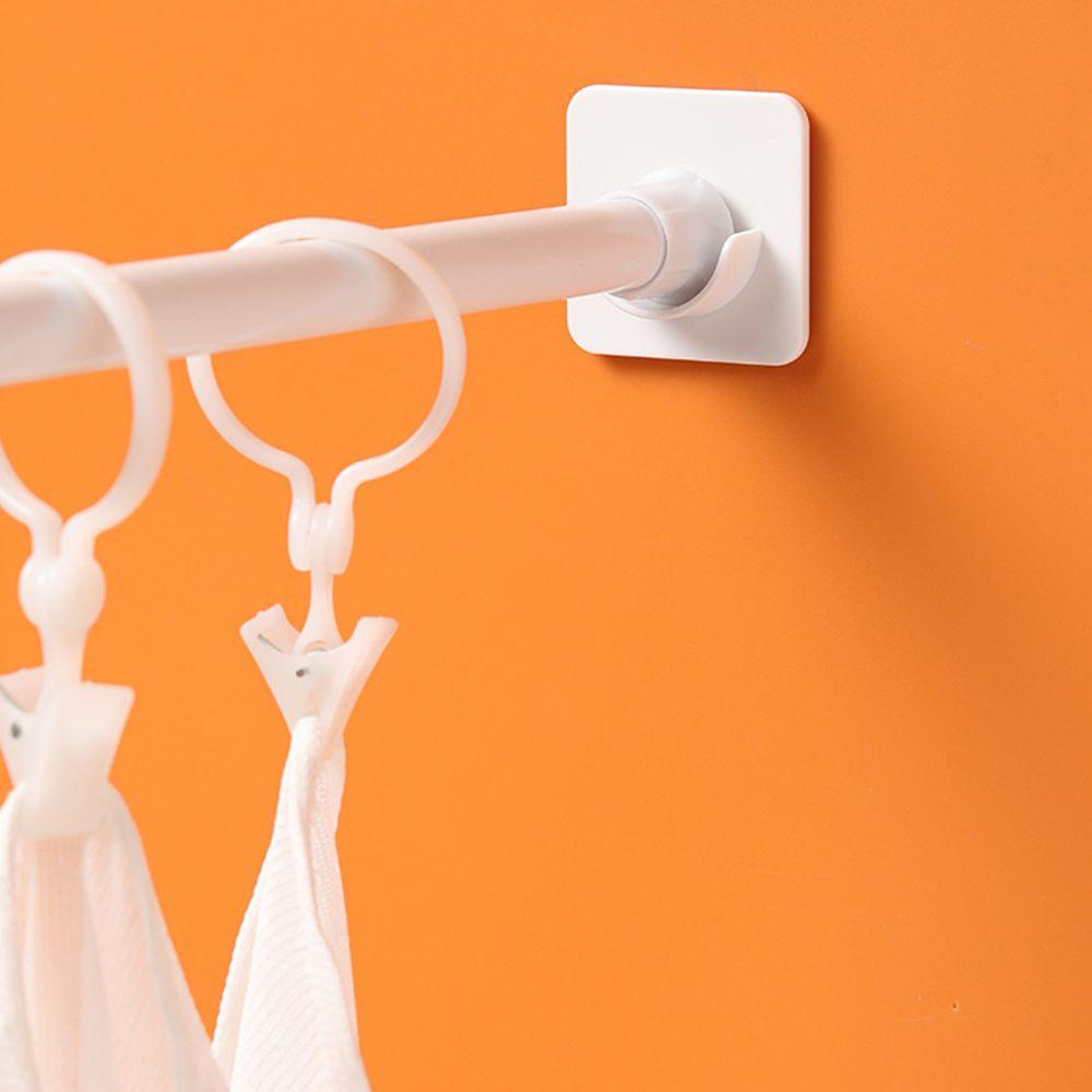 Giá Đỡ Thanh Treo Rèm Cửa Tự Dính Không Cần Khoan Tiện Dụng Cho Nhà Tắm / Nhà Vệ Sinh